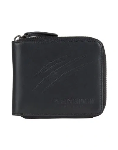 Plein Sport Man Wallet Black Size - Cow Leather