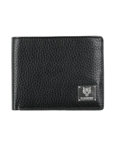 Plein Sport Man Wallet Black Size - Cow Leather