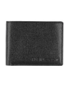 Plein Sport Man Wallet Black Size - Cow Leather In Black