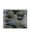 Plein Sport Man Wallet Military Green Size - Cow Leather