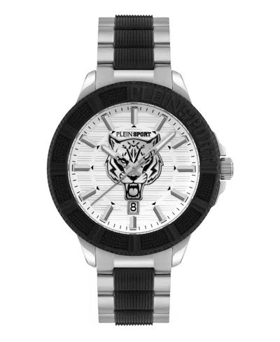 Plein Sport Men's City Rush 3 Hand Date Quartz Two Tone Bracelet 45mm
