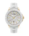 Plein Sport City Rush Silicone Watch In White