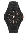 Plein Sport New Fearless Silicone Watch In Black