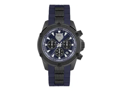 Pre-owned Plein Sport Men's  Hurricane Chronograph Psdba0123 Watch In Stainless Steel In Silver
