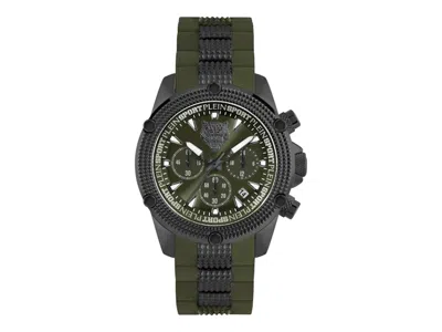 Pre-owned Plein Sport Men's  Hurricane Chronograph Psdba0223 Watch In Stainless Steel In Silver