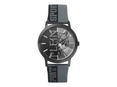 Pre-owned Plein Sport Men's  Legend Strap Pslba0323 Watch In Stainless Steel In Silver