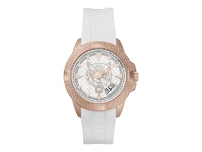 Pre-owned Plein Sport Men's  Touchdown Psfba0723 Watch In Stainless Steel In Silver