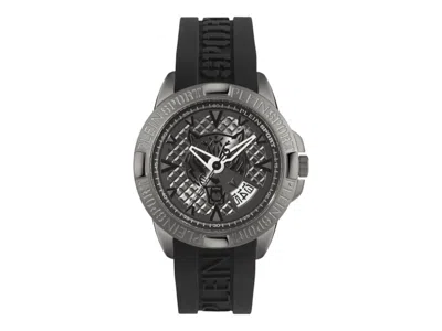 Pre-owned Plein Sport Men's  Touchdown Psfba0823 Watch In Stainless Steel In Silver