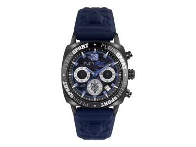 Pre-owned Plein Sport Men's  Wildcat Chronograph Psgba0323 Watch In Stainless Steel In Silver