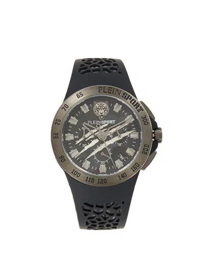 Plein Sport Men's Thunderstorm Gunmetal Tone Stainless Steel & Silicone-strap Chronograph Watch/43mm