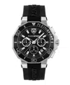 Plein Sport Titan Chronograph Watch With Black Guilloche Dial In Black