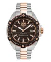 Plein Sport Men's Urban Pulse 3 Hand Date Quartz Two Tone Bracelet 47mm In Two Tone