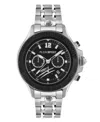 Plein Sport Mens Warrior Tech Chronograph Date Quartz Stainless Steel Bracelet 47.5mm In Silver
