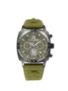 Plein Sport Men's Wildcat Ip Black Stainless Steel Case, Silicone Strap Chronograph Watch/40mm In Black