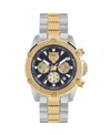Plein Sport Mens Hurricane Chronograph Date Quartz Two Tone Bracelet 44mm In Multi