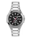 Plein Sport Mens Tigermaster 3 Hand Date Quartz Stainless Steel Bracelet 47mm In Silver