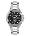 Plein Sport Mens Tigermaster 3 Hand Date Quartz Stainless Steel Bracelet 47mm In Silver