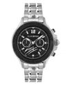 Plein Sport Mens Warrior Tech Chronograph Date Quartz Stainless Steel Bracelet 47.5mm In Silver