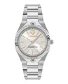 Plein Sport Metronaut Bracelet Watch With Classic Quartz Movement In Metallic