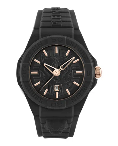 Plein Sport New Fearless Silicone Watch In Black
