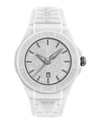 Plein Sport New Fearless Silicone Watch In White