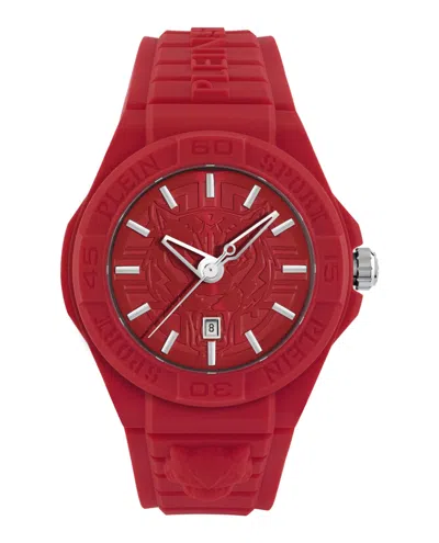 Plein Sport New Fearless Silicone Watch In Red