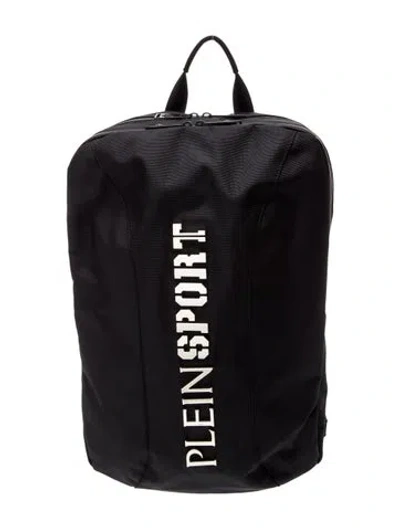 Pre-owned Plein Sport Nylon Backpack In Black