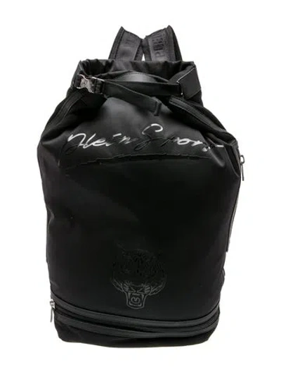 Pre-owned Plein Sport Nylon Backpack In Black