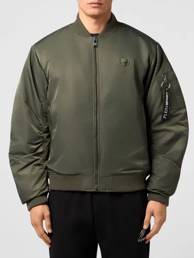Plein Sport Nylon Bomber Jacket In Multi