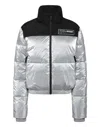 Plein Sport Nylon Bomber In Silver