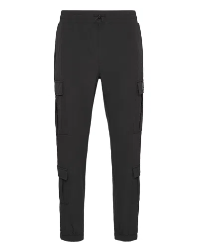 Plein Sport Nylon Jogging Trousers In Black