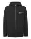 Plein Sport K-way Hooded Jacket In Black