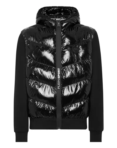 Plein Sport Logo-appliqué Padded Jacket In Black