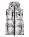 Plein Sport Nylon Puffer Gilet Pitone In Gray