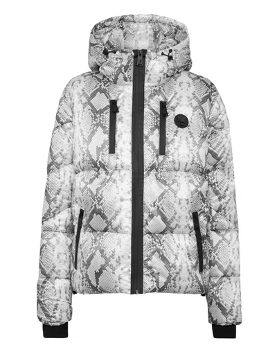 PLEIN SPORT NYLON PUFFER JACKET PITONE