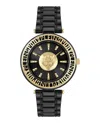Plein Sport Opium Watch With Black Sunray Dial In Black