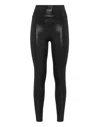 Plein Sport Overlock Push Up Leggings Scratch In Black