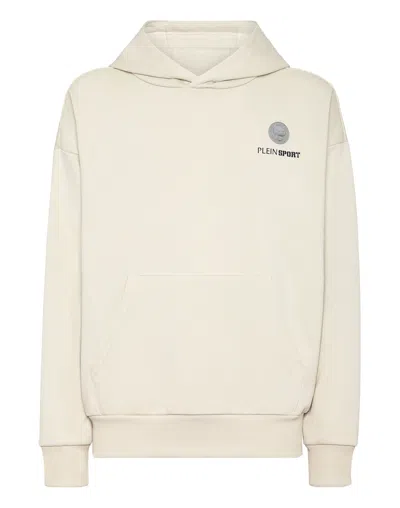 PLEIN SPORT OVERSIZE HOODIE SWEATSHIRT LS SCRATCH