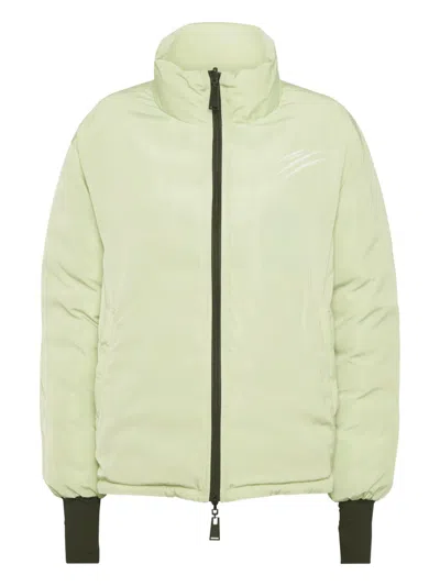 Plein Sport Padded Puffer Jacket In Green