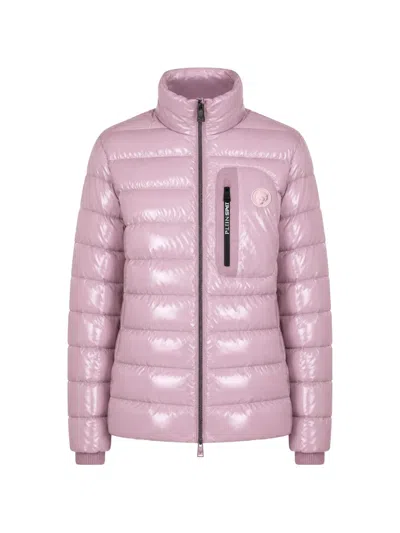 Plein Sport Padded Tiger Jacket In Pink