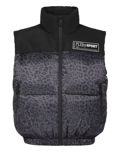 Plein Sport Waistcoat Woman Color Black In Green