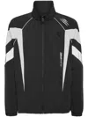 Plein Sport Nylon Jogging Bomber Jacket Ls Scratch In Black