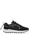 Plein Sport Panelled Lace-up Sneakers In Black