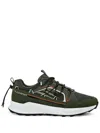 Plein Sport Panelled Lace-up Sneakers In Green