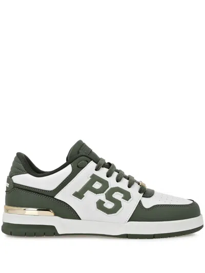Plein Sport Panelled Sneakers In Green