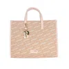 Plein Sport Pastel Pink Tote Elegance With Cross Belt In Pink