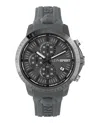 Plein Sport Men's Chronograph Date Quartz Plein Gain Gray Silicone Strap Watch 43mm In Multi
