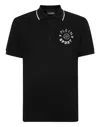 Plein Sport Polo Shirt Slim Fit Ss Carbon Tiger In Black