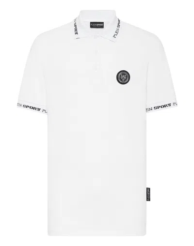 Plein Sport Polo Shirt Ss Tiger In White