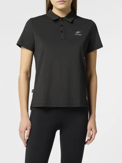 Plein Sport Polo Shirt Woman In Black